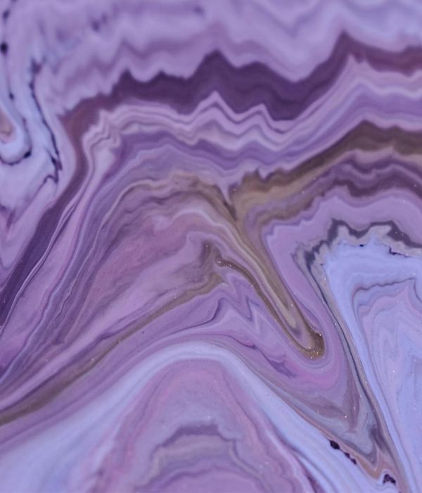 Abstract violet waves representing inner female energy and balance